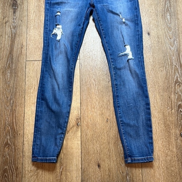 Current/Elliott The Stiletto Niagara Destroy Skinny Jeans Size 27 - Picture 7 of 10